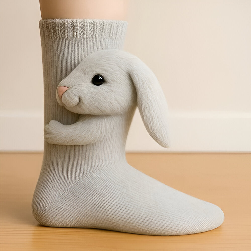Warme Pluche Sokken Dierendesign Antislip Zacht