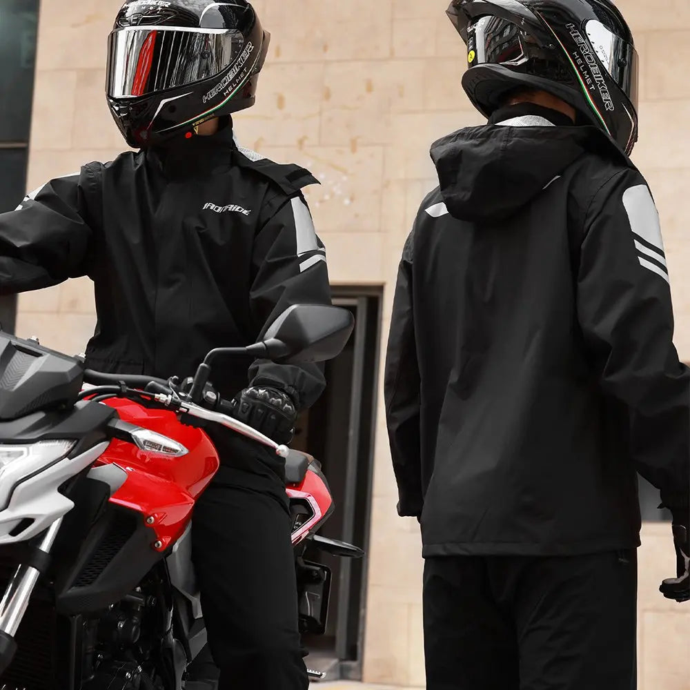 Waterdichte Motorregenjas Unisex Winddicht Ergonomisch