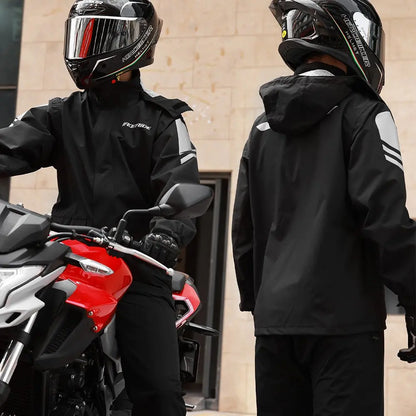 Waterdichte Motorregenjas Unisex Winddicht Ergonomisch