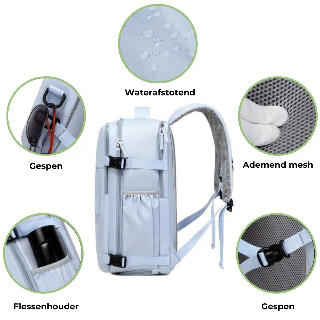 Reistassen Rugzak Handbagage USB Oplader