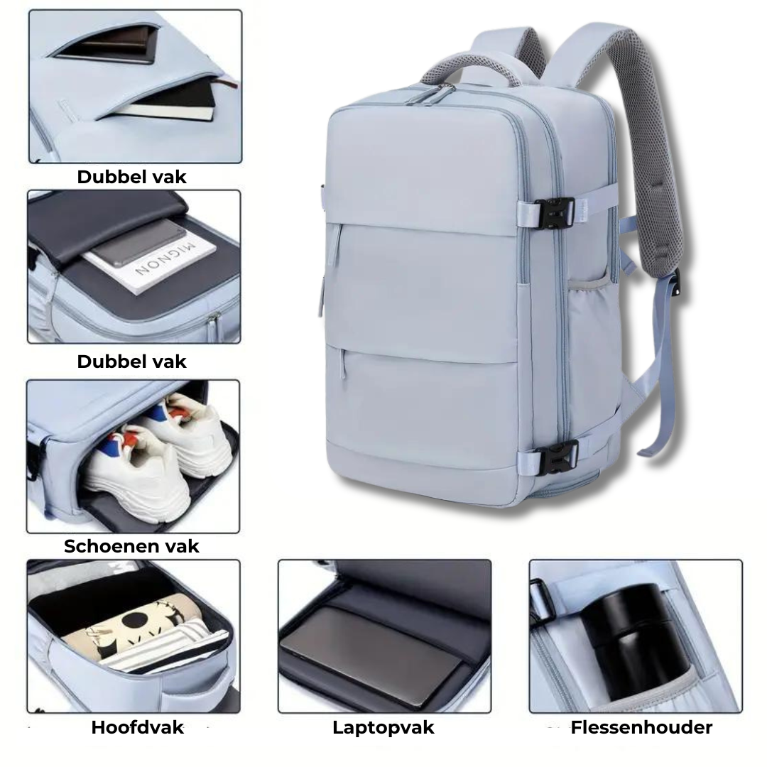 Reistassen Rugzak Handbagage USB Oplader