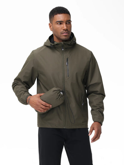 Waterdichte Softshell Jas voor Heren Lichtgewicht Outdoor