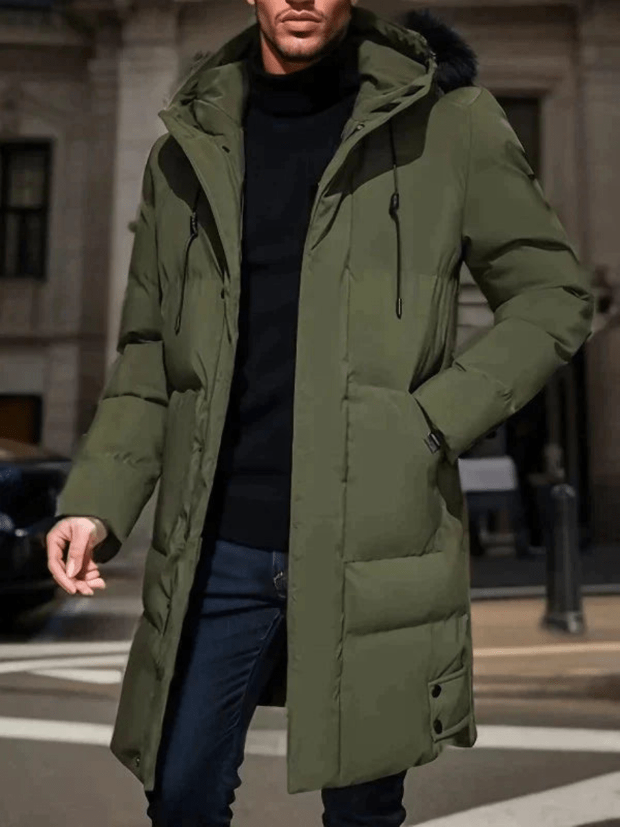Warme Waterdichte Parka Lange Gevoerde Jas voor Vrouwen en Mannen