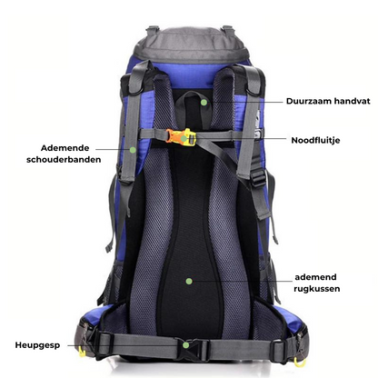 Waterdichte Rugzak 50L voor Outdoor en Hiking