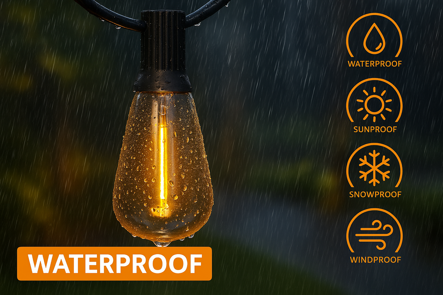 Buitenverlichting 25 LED Lampen Waterdicht IP65 7 Meter