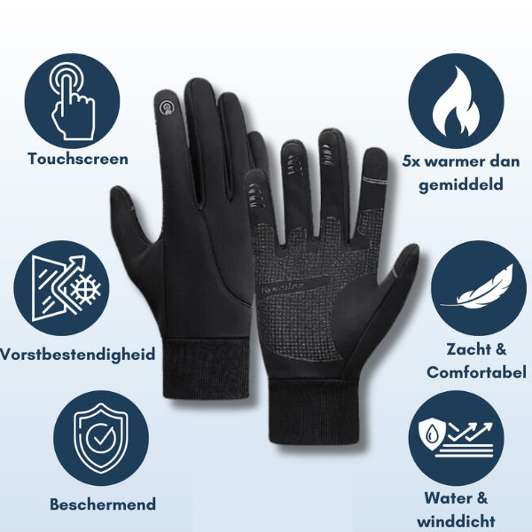 WeatherGuard Pro™ Touchscreen Handschoenen | Wind- en Waterdicht