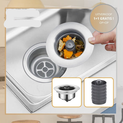 Gootsteenfilter 3-in-1 voor Schoon Water Zuivering