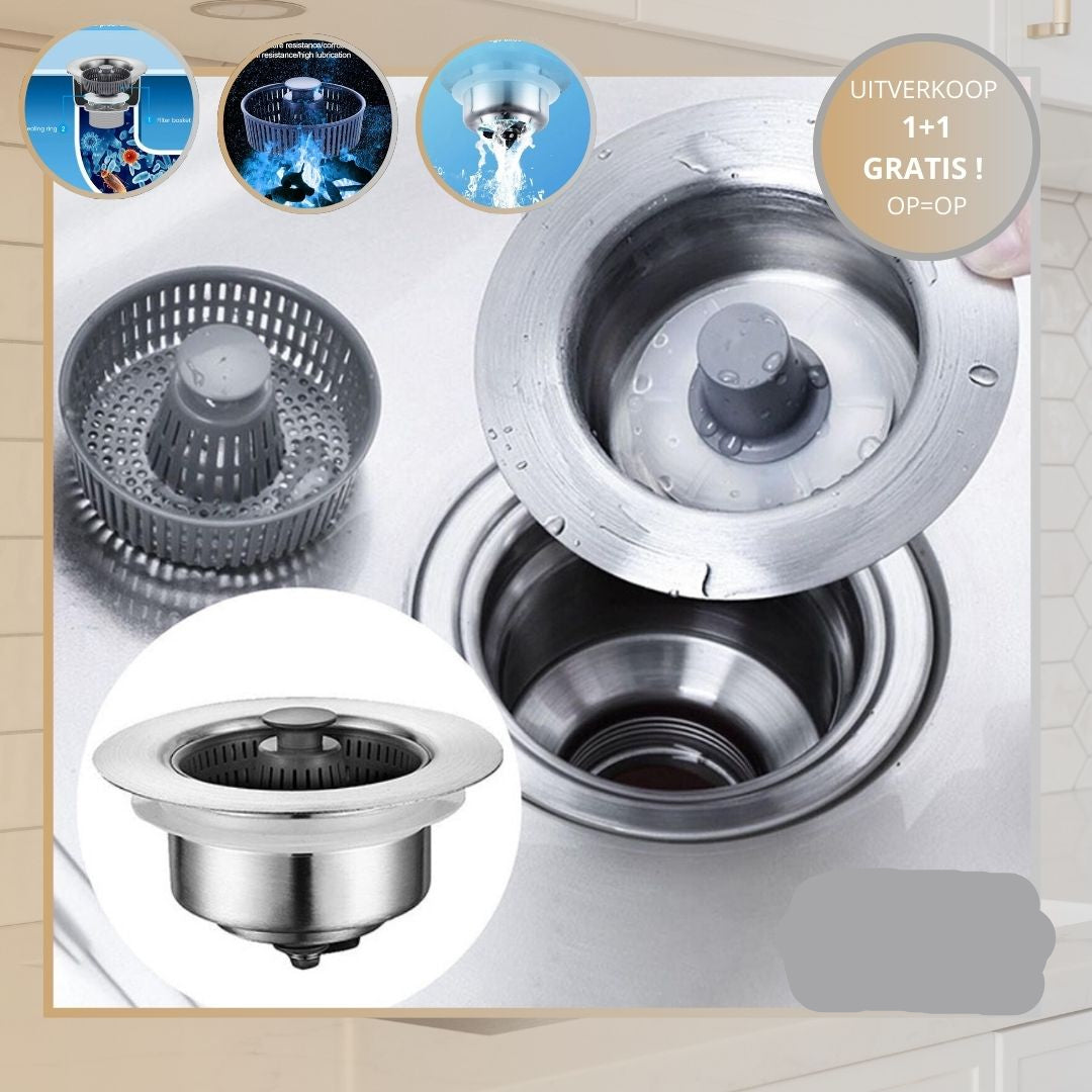 Gootsteenfilter 3-in-1 voor Schoon Water Zuivering