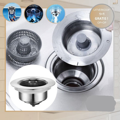 Gootsteenfilter 3-in-1 voor Schoon Water Zuivering