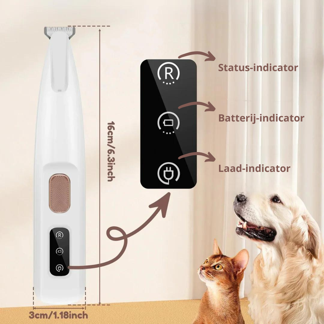 Waterdichte Trimmer voor Katten en Honden Geluidsloos