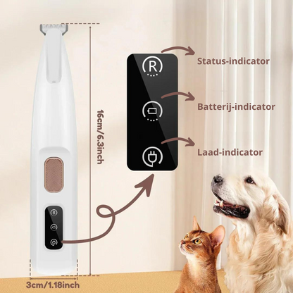 Waterdichte Trimmer voor Katten en Honden Geluidsloos