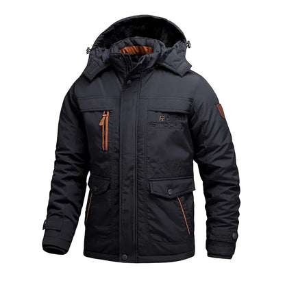 Waterdichte Heren Winterjas met Afneembare Capuchon