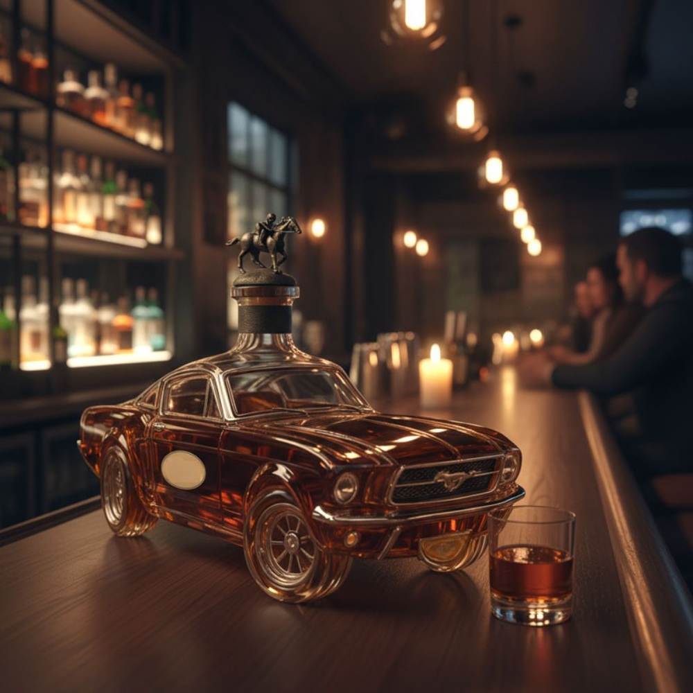 Whiskey Karaf Auto Vorm Glas Bar Accessoire