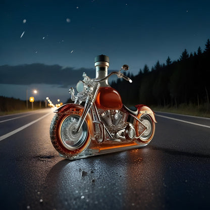 Whiskeykaraf met Motorfiets Ontwerp Glas Barfles