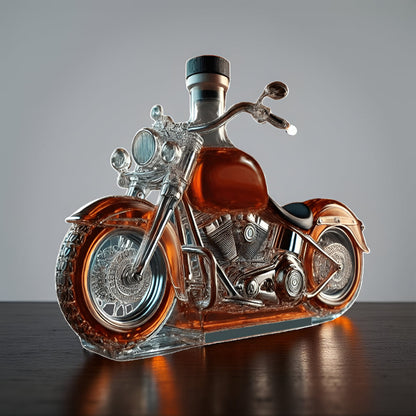 Whiskeykaraf met Motorfiets Ontwerp Glas Barfles