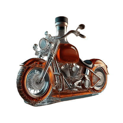 Whiskeykaraf met Motorfiets Ontwerp Glas Barfles