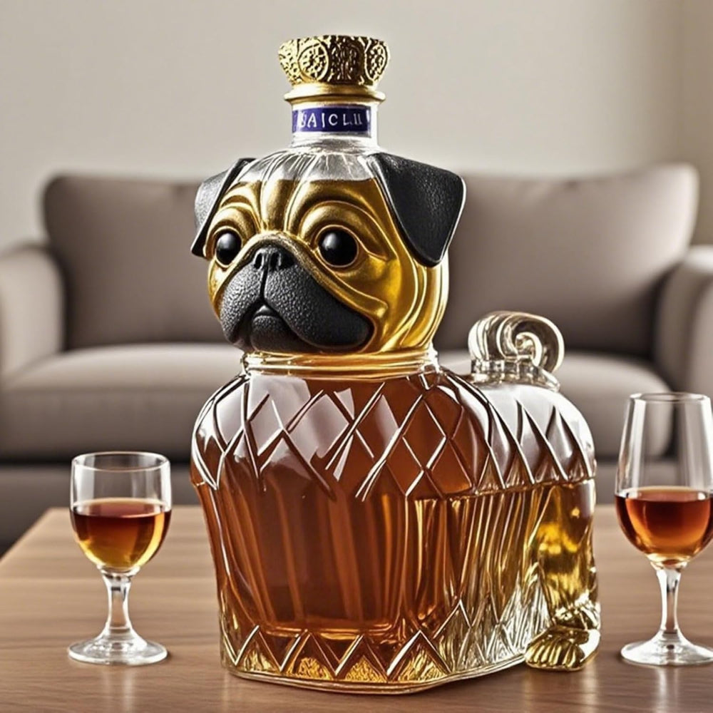 Whisky Karaf Hond Glas Bar Accessoire