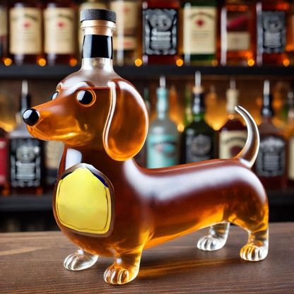 Whisky Karaf Hond Glas Bar Accessoire