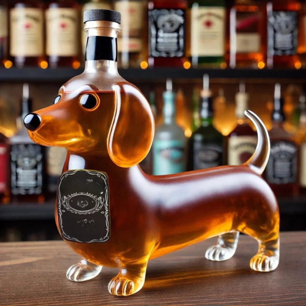 Whisky Karaf Hond Glas Bar Accessoire