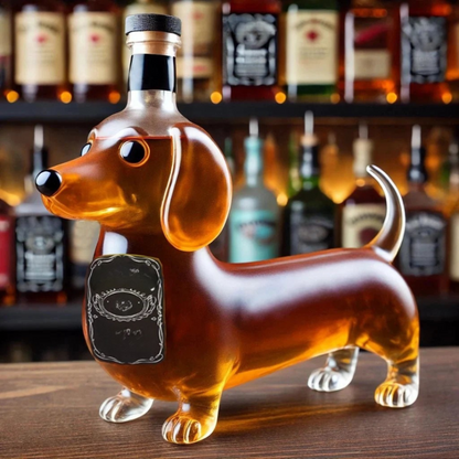 Whisky Karaf Hond Glas Bar Accessoire