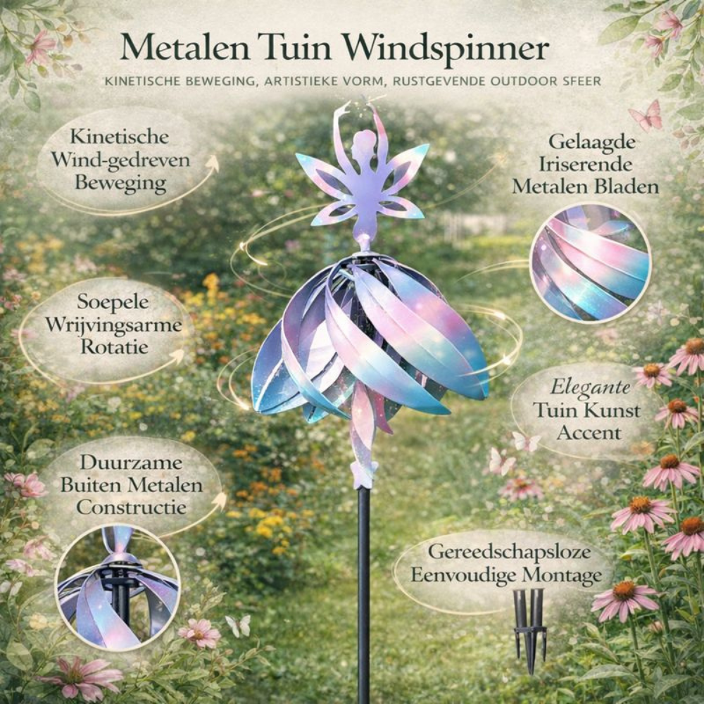 Tuinspinner Windmolen Metaal voor Buiten