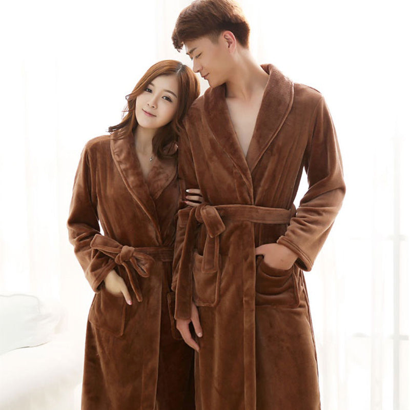 Zachte Fleece Badjas voor Dames en Heren Warm en Comfortabel