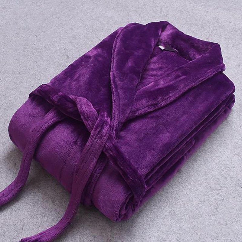Zachte Fleece Badjas voor Dames en Heren Warm en Comfortabel