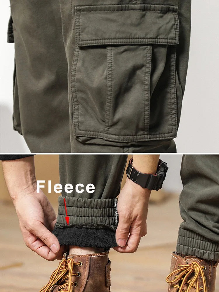 Herense Wintercargobroek Fleecevoering Slim Fit Elastisch