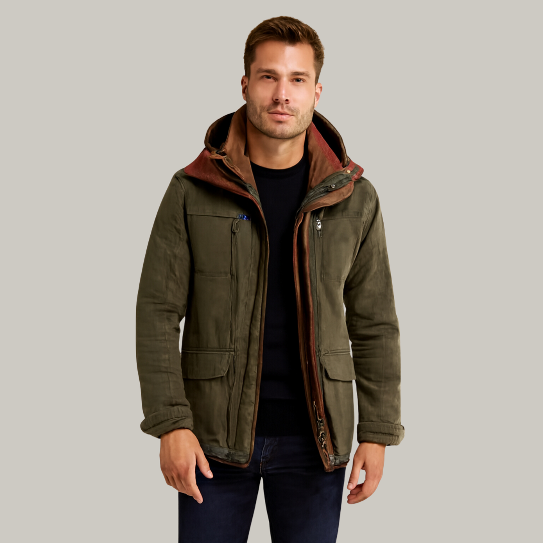 Heren Winterjacke Functioneel 4-Zak Model Waterproof