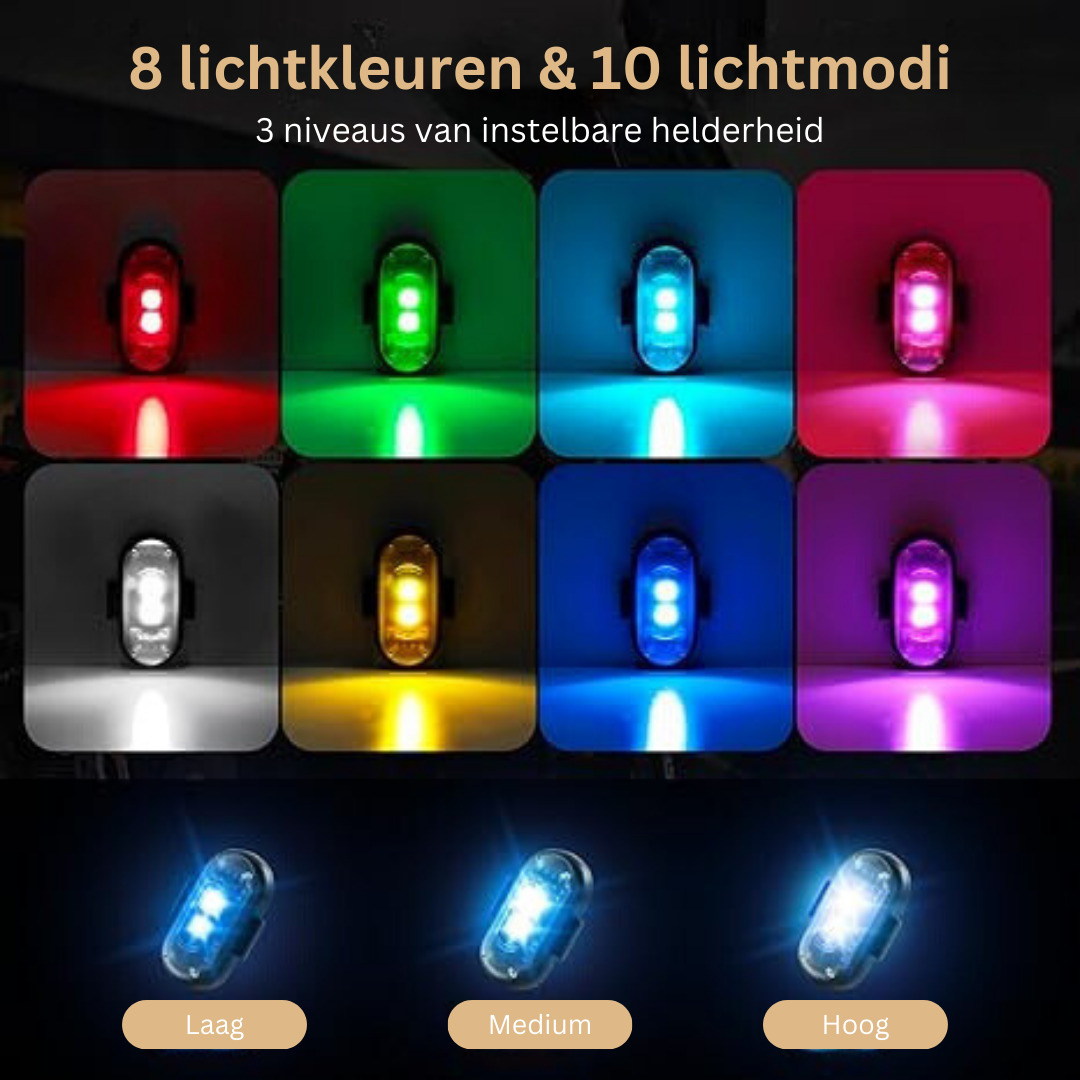 Fietsverlichting LED Set Voor en Achter