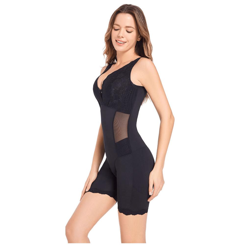 Shapewear Bodysuit V-hals Kant Postpartum Ondersteuning