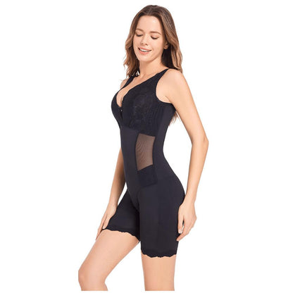 Shapewear Bodysuit V-hals Kant Postpartum Ondersteuning