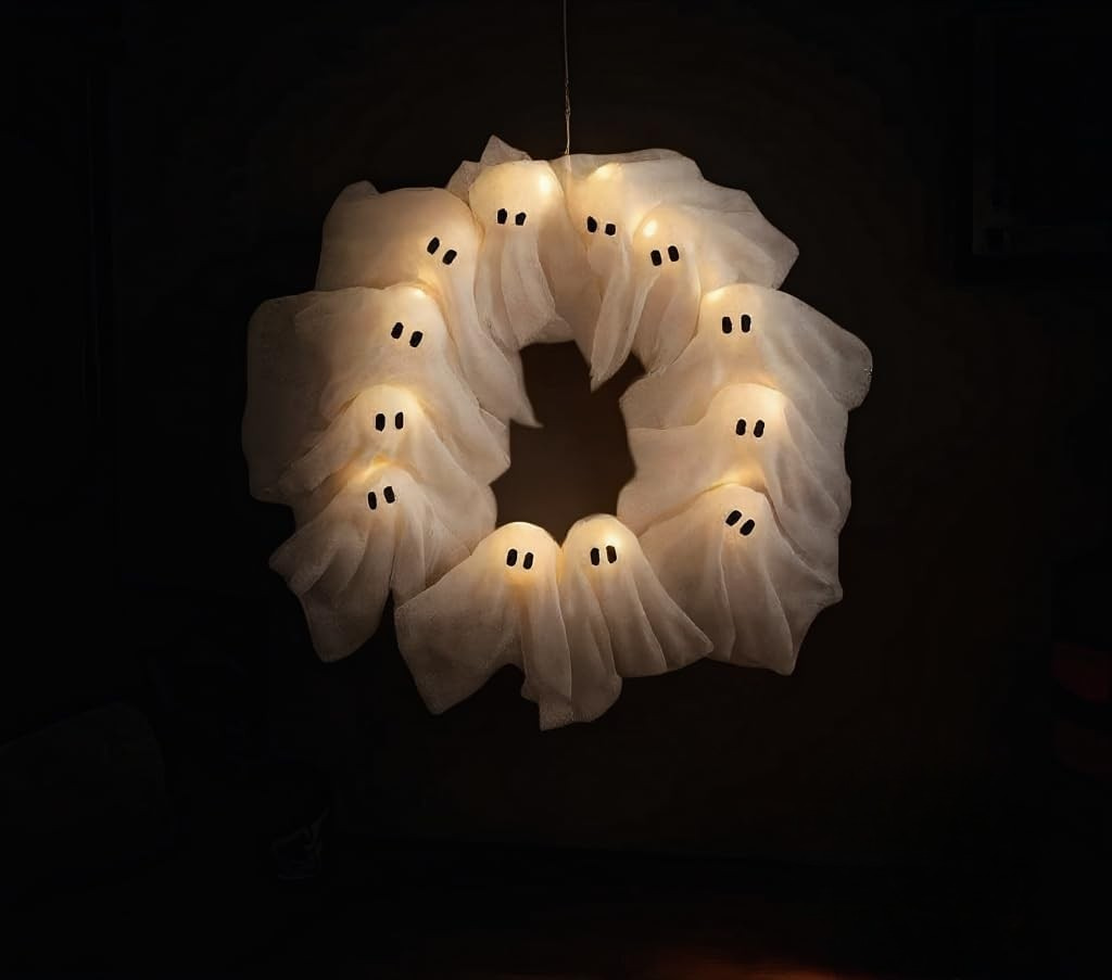 Halloween Krans Glow in het Donker voor Spooky Decoratie