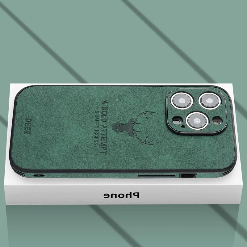 iPhone Hoesje Echt Leer Schokbestendig Stijlvol Design