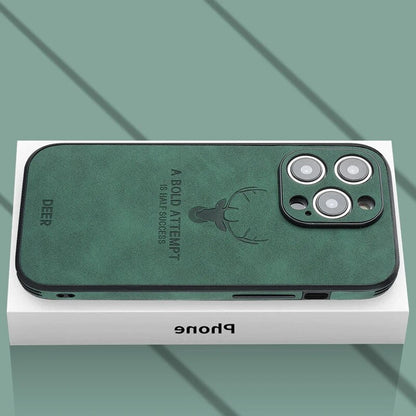 Leren iPhone Hoesje met Stijlvol Design en Schokbestendige Bescherming