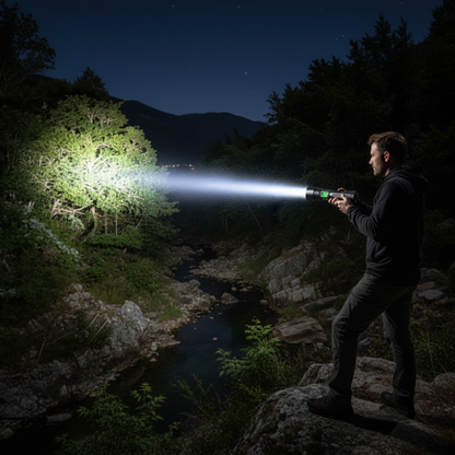 LED Zaklamp Oplaadbaar Waterdicht voor Buiten Gebruik - Velinix