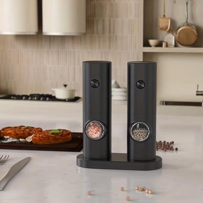 Zenthra™ – Elektrische Peper en Zoutmolen Set met Verstelbare Maalgrootte 1