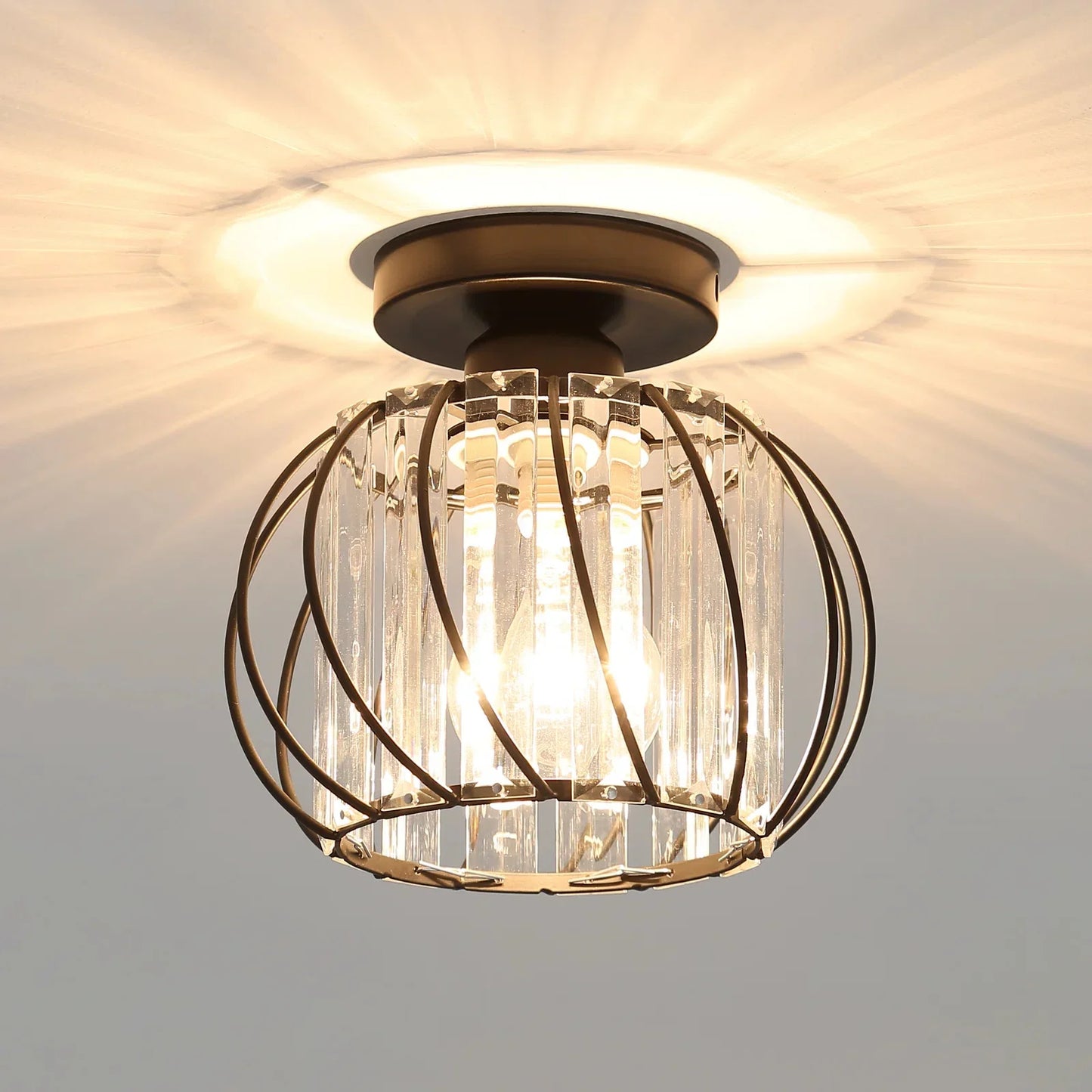 Glazen Plafondlamp Hal Verlichting Modern Design - Velinix
