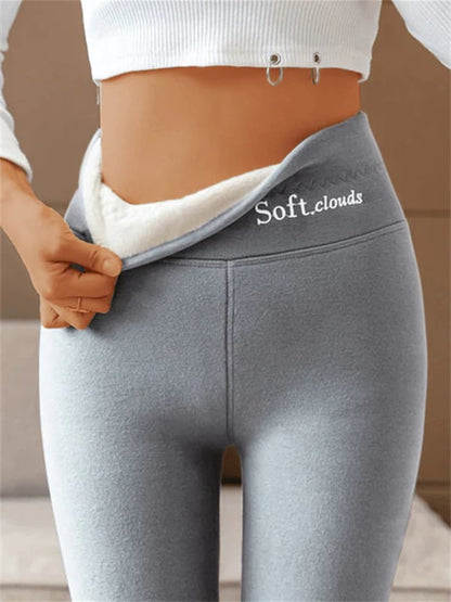 Dames Fleece Broek Warm en Comfortabel met Shaping Effect