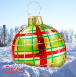 Kerstbal Buiten Decoratie 60cm Weerbestendig PVC