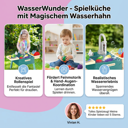 Kinder Speelkeuken met Kraan en Accessoires