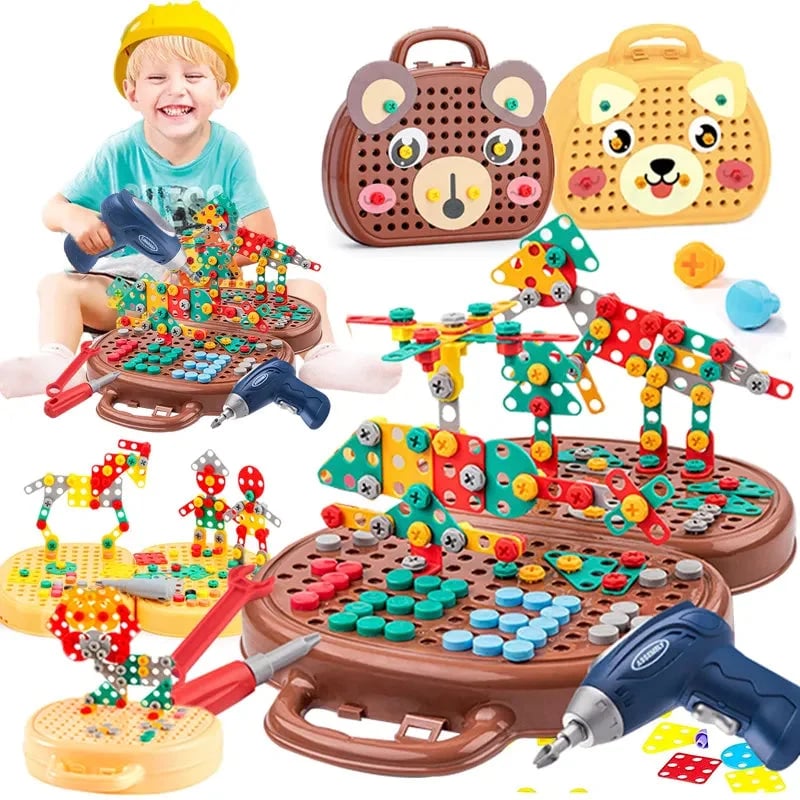 DrillPlay Creatief Speelgoed voor Kinderen Motoriek en Probleemoplossing - Velinix