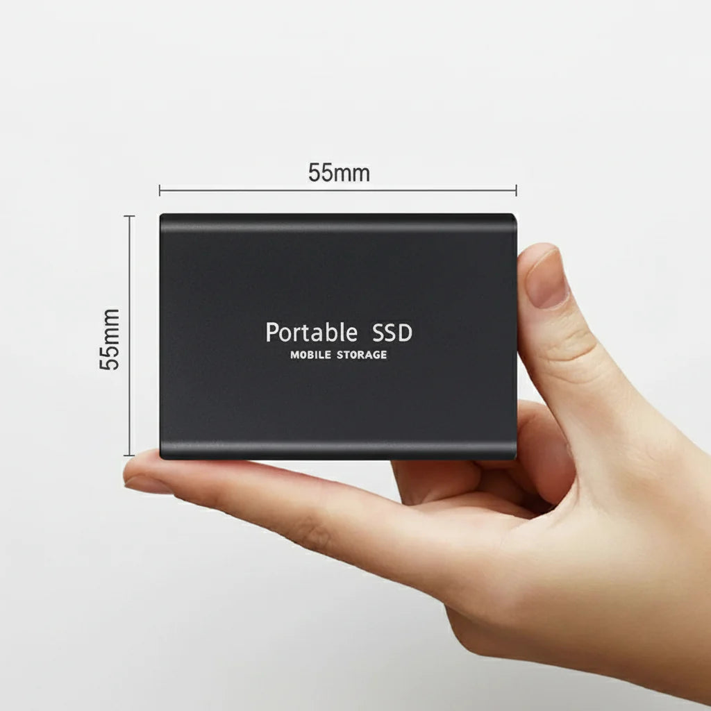 SwiftDrive™ – Externe SSD Schijf met USB 3.0 & Type-C | Supersnel Draagbaar Opslagstation