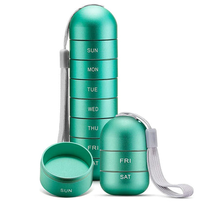 Reisdraagbare Pillendoos 7 Dagen Waterproof