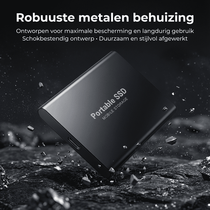 SwiftDrive™ – Externe SSD Schijf met USB 3.0 & Type-C | Supersnel Draagbaar Opslagstation
