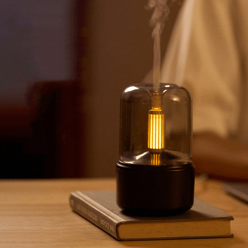 Aroma Diffuser Kaarslicht met Zachte Gloed en Rustgevende Geuren