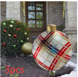 Kerstbal Buiten Decoratie 60cm Weerbestendig PVC