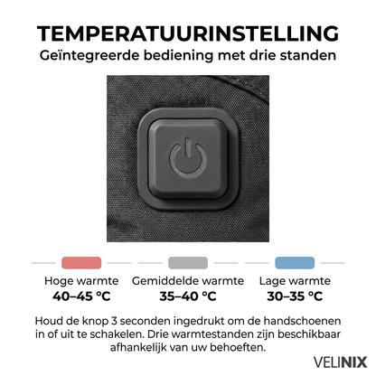 Velinix™ – Oplaadbare verwarmde handschoenen