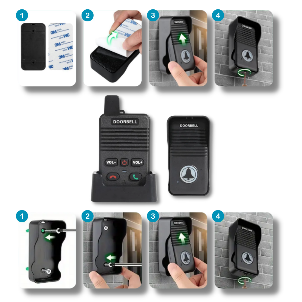 Wi-Fi Deurbel Intercom met Camera en Spraakfunctie