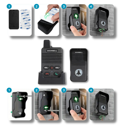 Wi-Fi Deurbel Intercom met Camera en Spraakfunctie